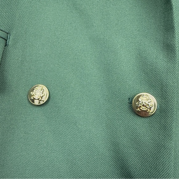 Ann Taylor Modern Double Breasted Green Blazer - Picture 4 of 7
